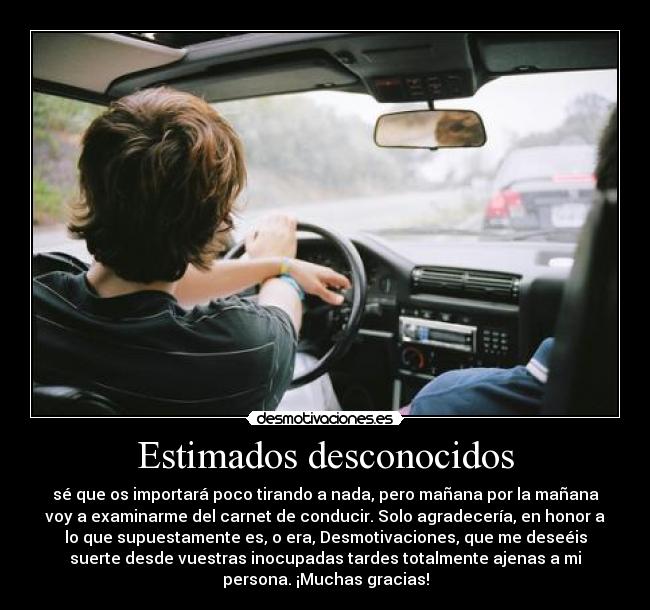 Estimados desconocidos - 