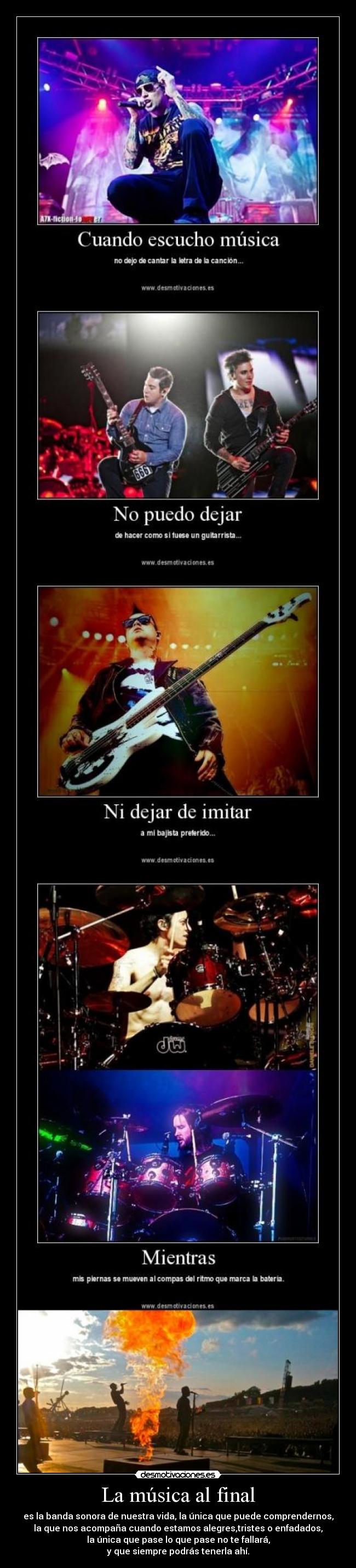 La música al final -