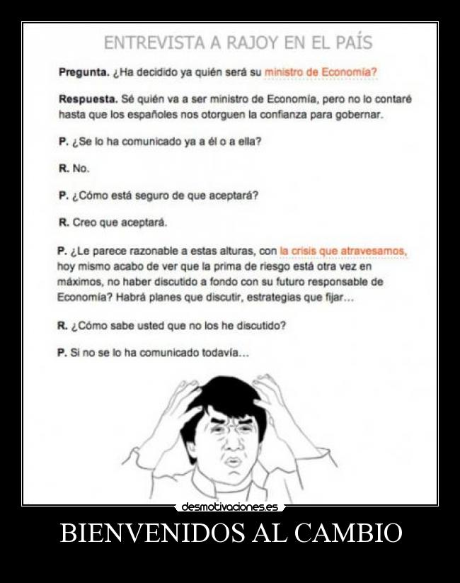 BIENVENIDOS AL CAMBIO - 