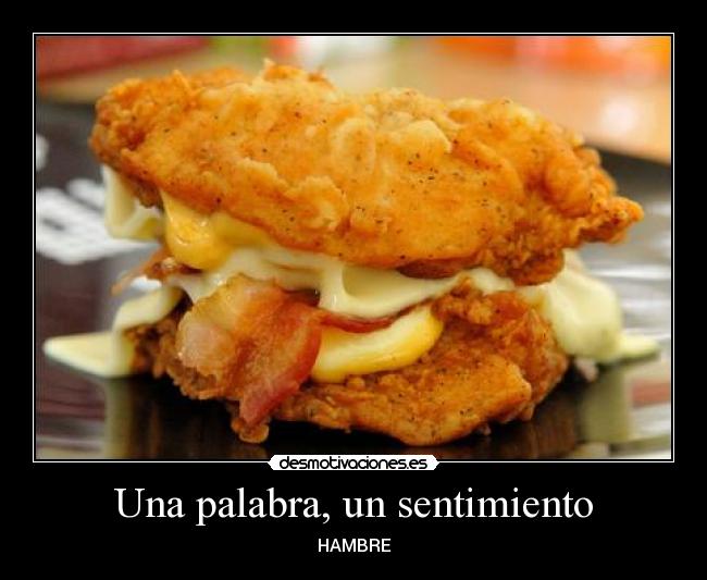 Una palabra, un sentimiento - HAMBRE