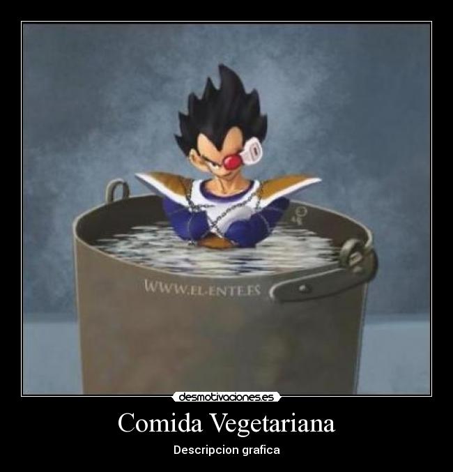 Comida Vegetariana - Descripcion grafica