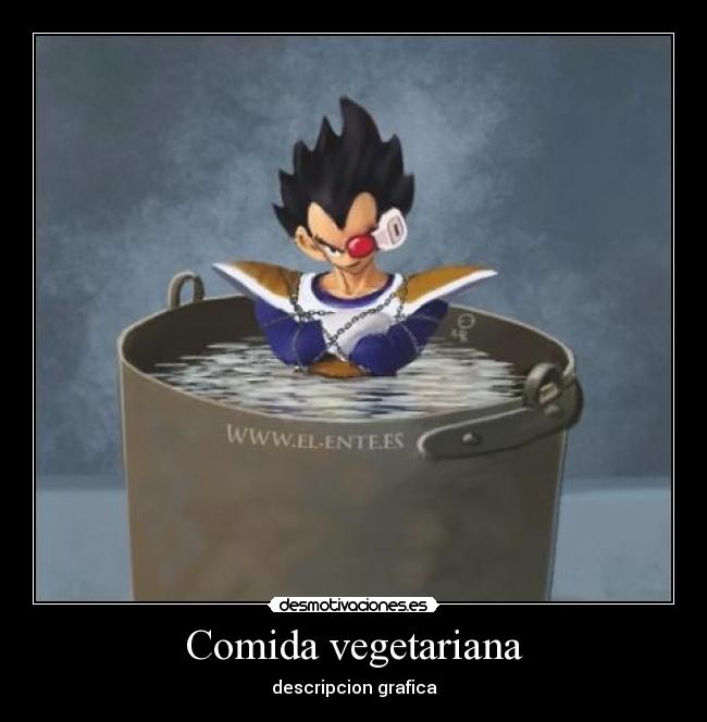 Comida vegetariana - descripcion grafica