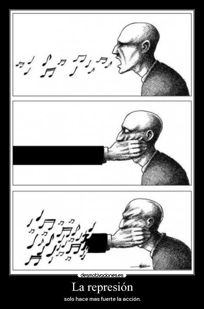 La represión -