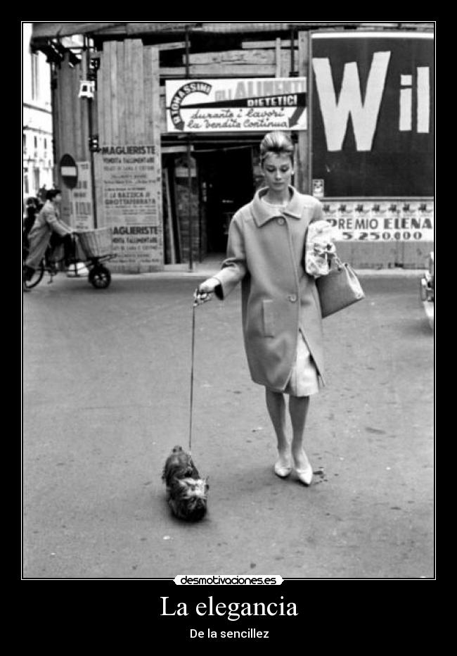 La elegancia - De la sencillez