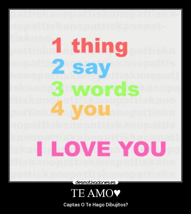 TE AMO♥ -