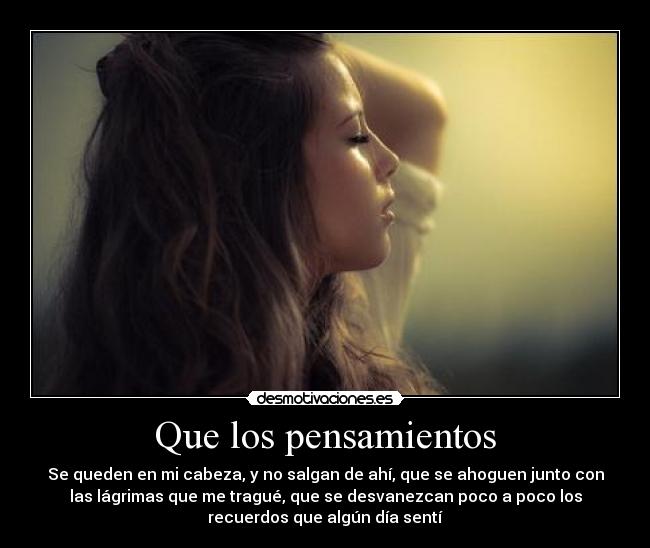 carteles pensamientos fuera recuerdos desmotivaciones