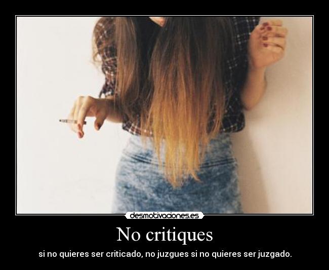 No critiques - 