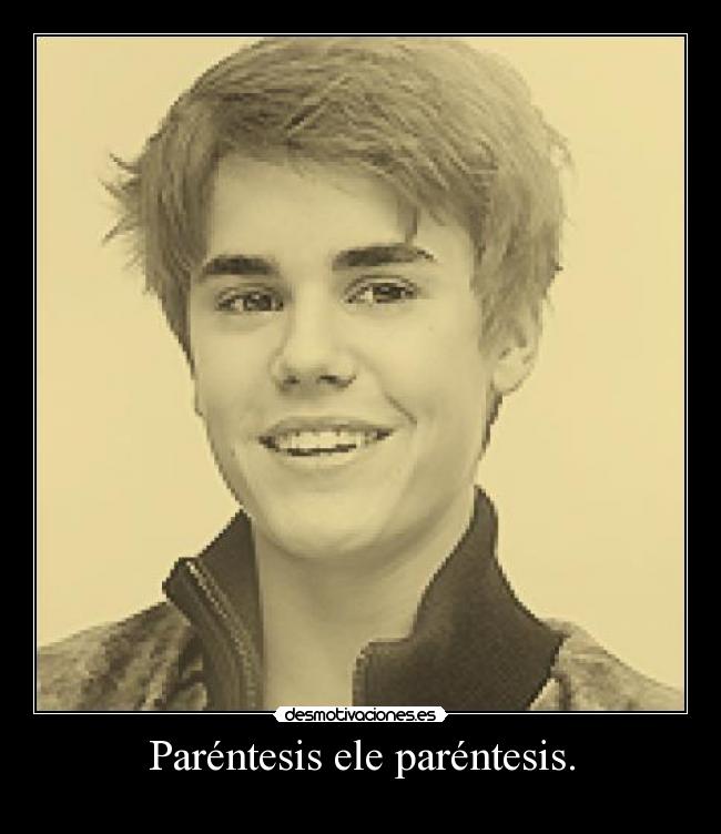 Paréntesis ele paréntesis. -