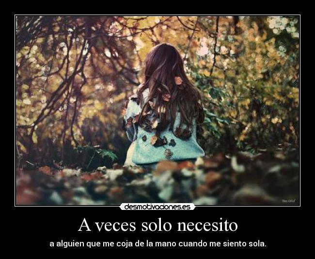A veces solo necesito - 