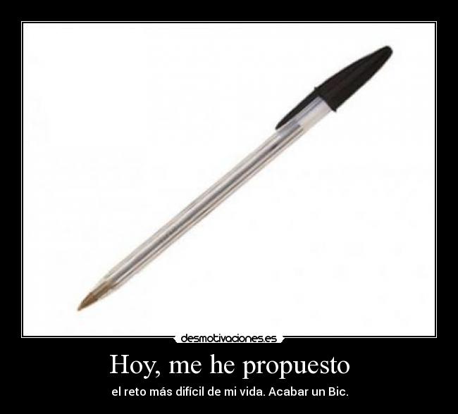 carteles bic desmotivaciones