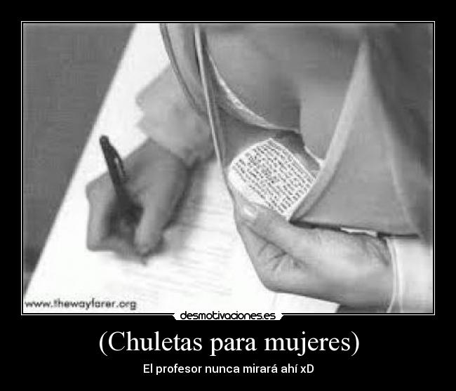 carteles chuletas desmotivaciones