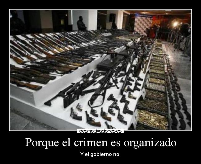 Porque el crimen es organizado - 