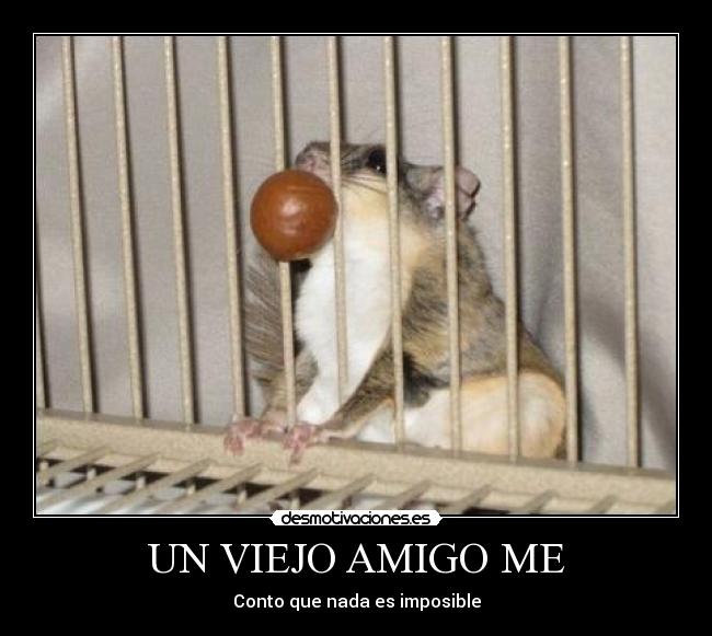 UN VIEJO AMIGO ME - Conto que nada es imposible