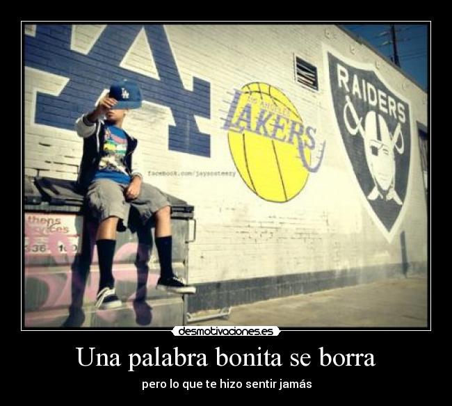 Una palabra bonita se borra - 