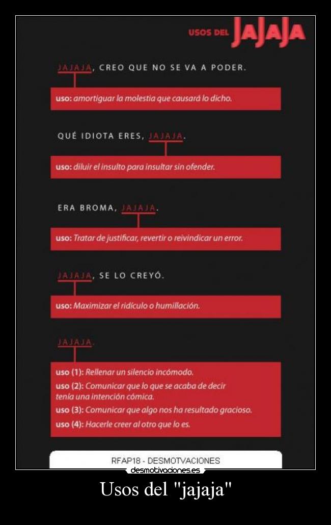 Usos del jajaja -