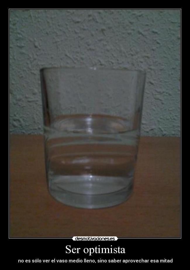 Ser optimista - 