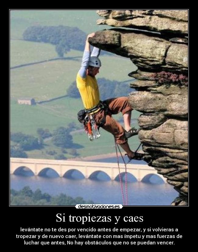 carteles tropiezas caes desmotivaciones