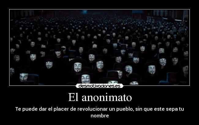 El anonimato -