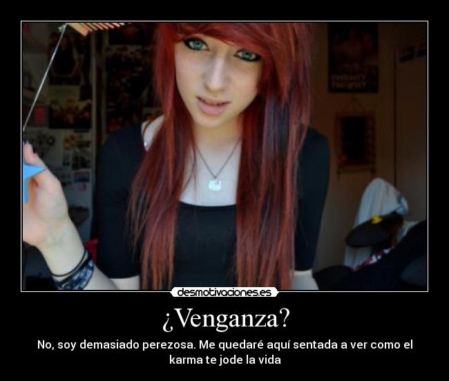 ¿Venganza? -