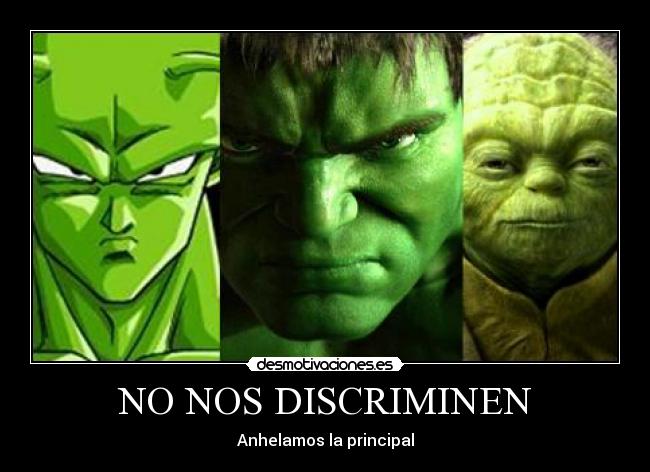 NO NOS DISCRIMINEN - Anhelamos la principal