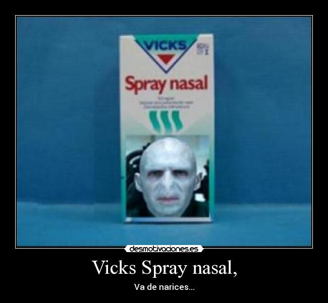 Vicks Spray nasal, - Va de narices...