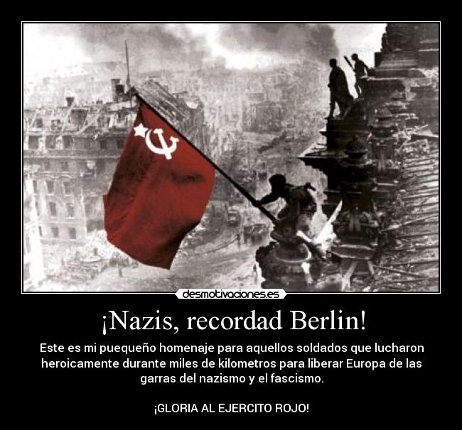 ¡Nazis, recordad Berlin! - 