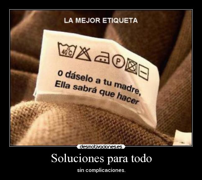 Soluciones para todo -