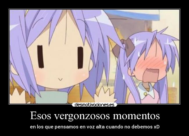 Esos vergonzosos momentos -