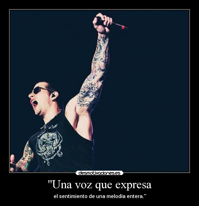 Una voz que expresa - el sentimiento de una melodía entera.