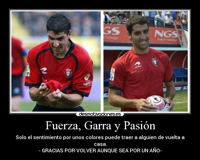 Fuerza, Garra y Pasión - 