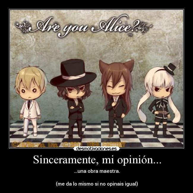 Sinceramente, mi opinión... - ...una obra maestra.
(me da lo mismo si no opinais igual)