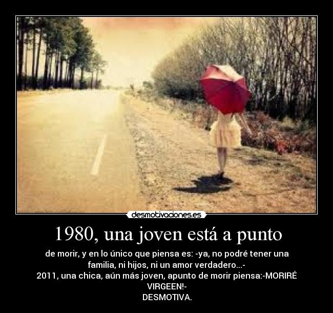 1980, una joven está a punto - 