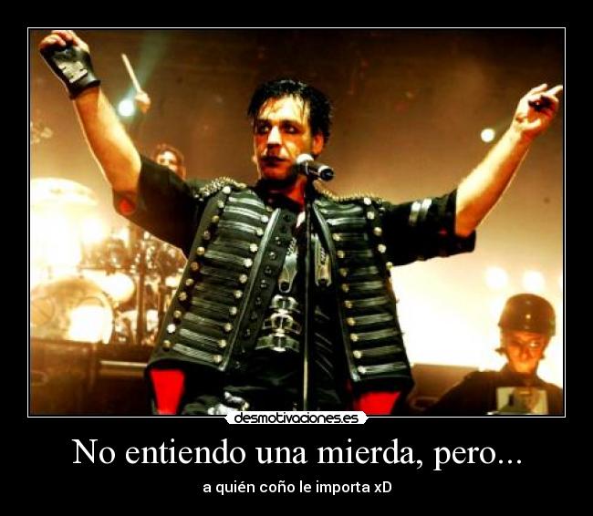 carteles rammstein desmotivaciones