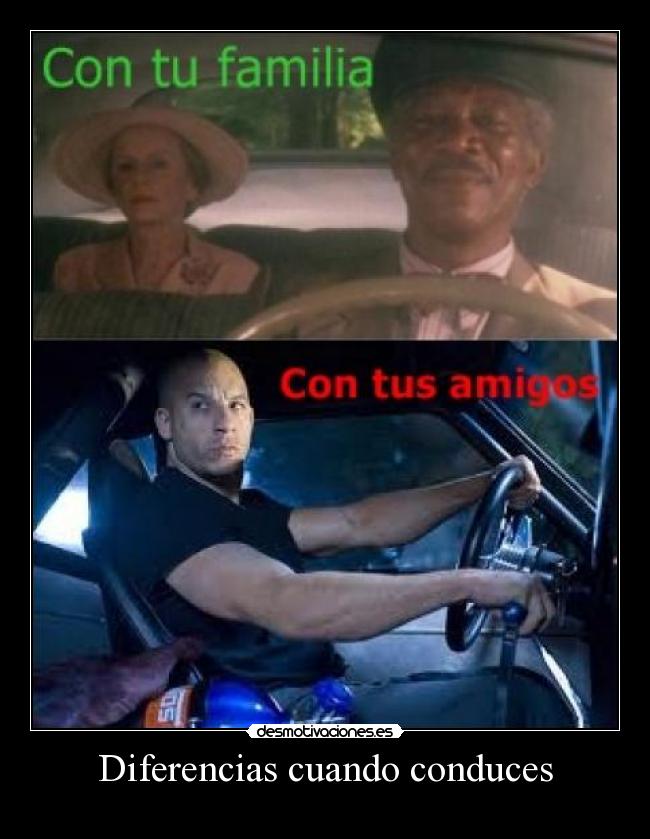 Diferencias cuando conduces - 