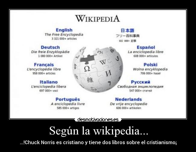 Según la wikipedia... - 