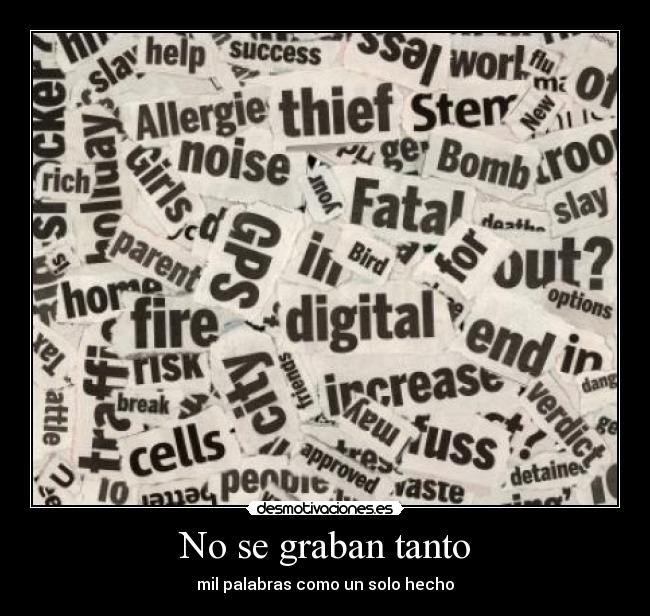 No se graban tanto - 