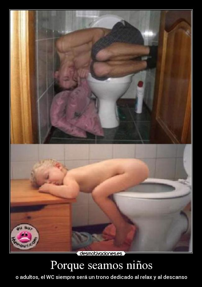 Porque seamos niños - o adultos, el WC siempre será un trono dedicado al relax y al descanso