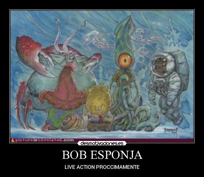 carteles bob esponja desmotivaciones