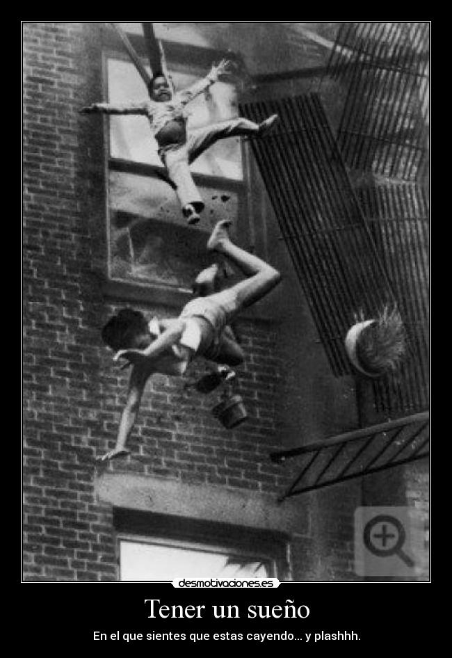 Tener un sueño - En el que sientes que estas cayendo... y plashhh.