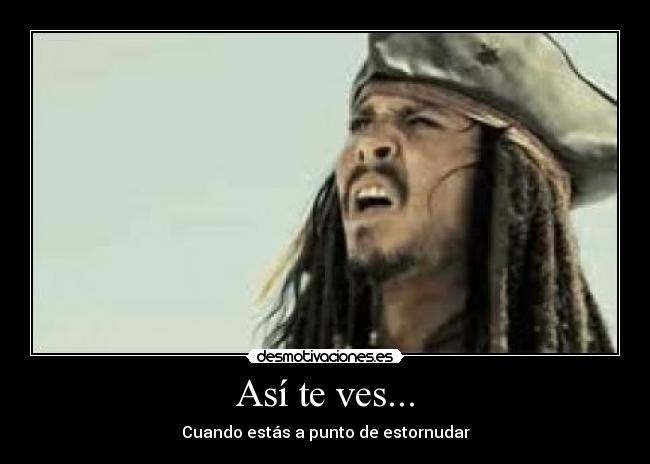 Así te ves... - Cuando estás a punto de estornudar