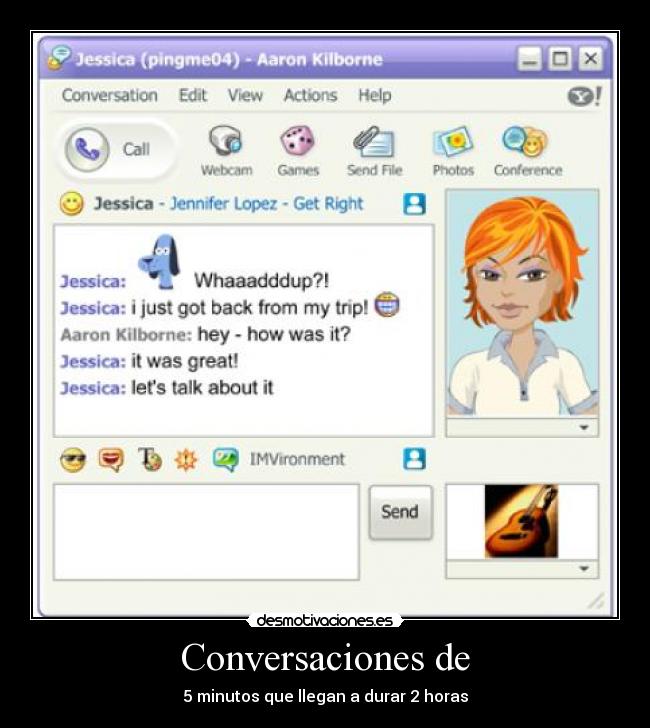 Conversaciones de - 5 minutos que llegan a durar 2 horas