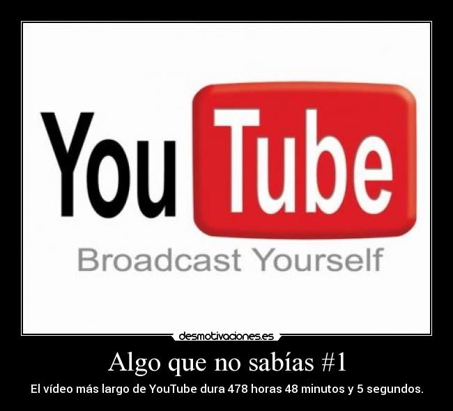 Algo que no sabías #1 -