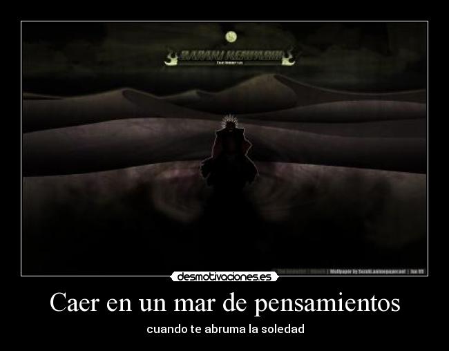 Caer en un mar de pensamientos - cuando te abruma la soledad