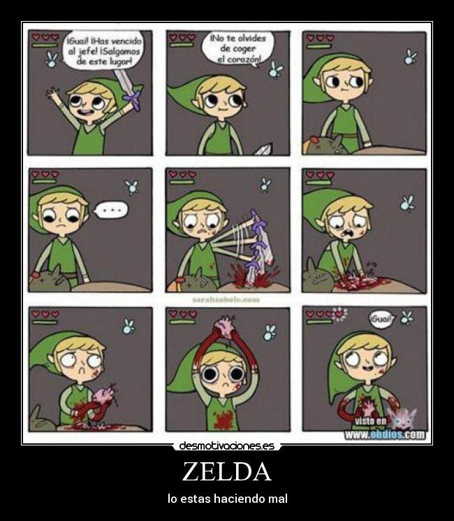 ZELDA - lo estas haciendo mal