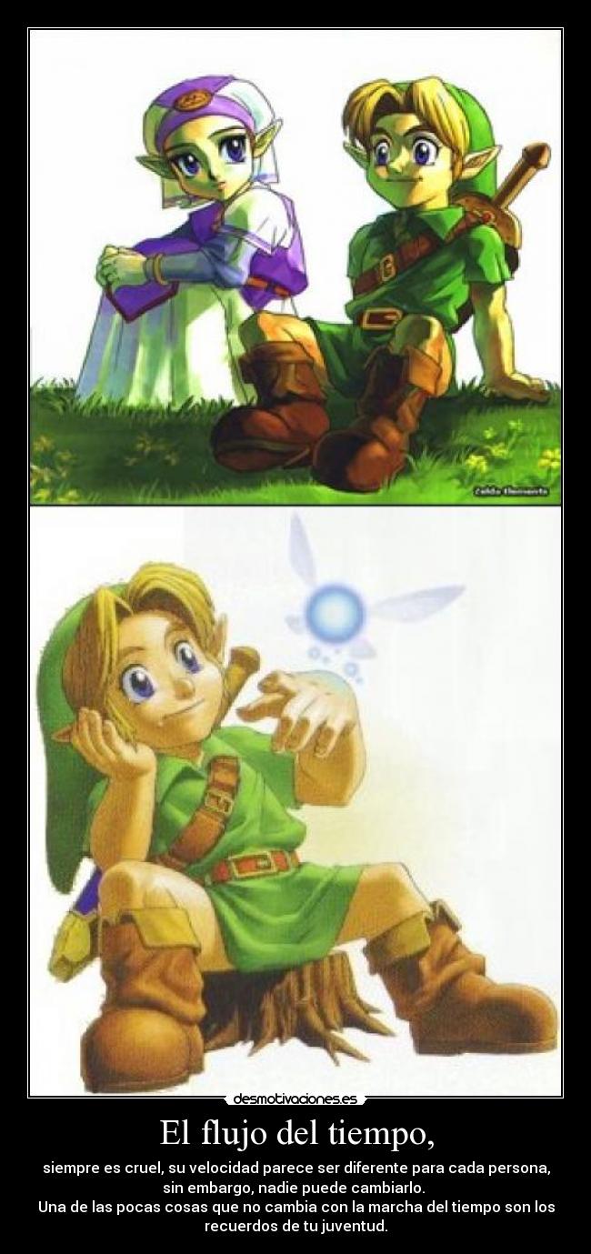 El flujo del tiempo, - siempre es cruel, su velocidad parece ser diferente para cada persona,
sin embargo, nadie puede cambiarlo.
Una de las pocas cosas que no cambia con la marcha del tiempo son los
recuerdos de tu juventud.