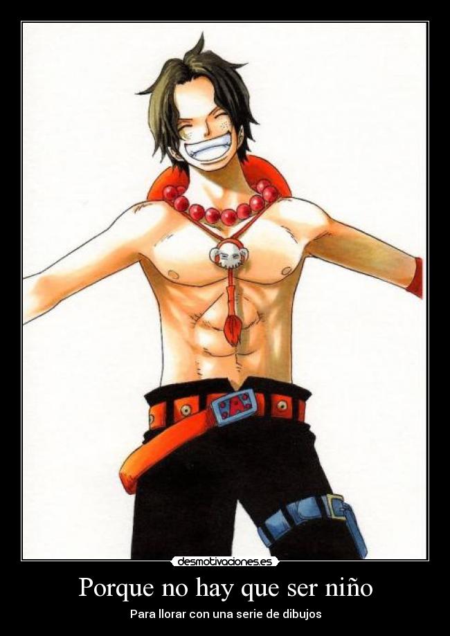 carteles ace one piece desmotivaciones