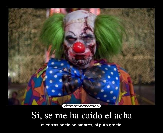 carteles payaso zombieland desmotivaciones