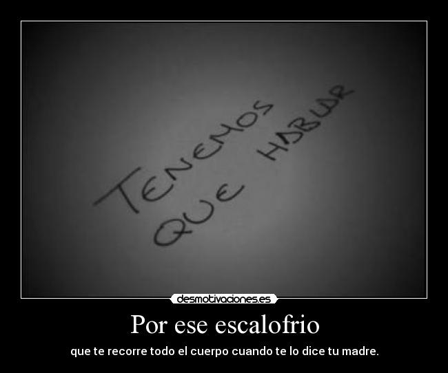 Por ese escalofrio - 