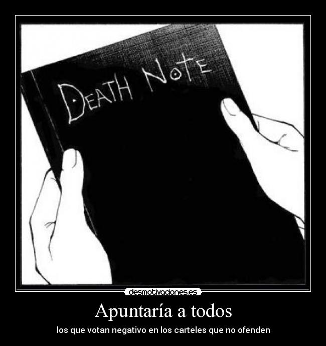 carteles death note desmotivaciones