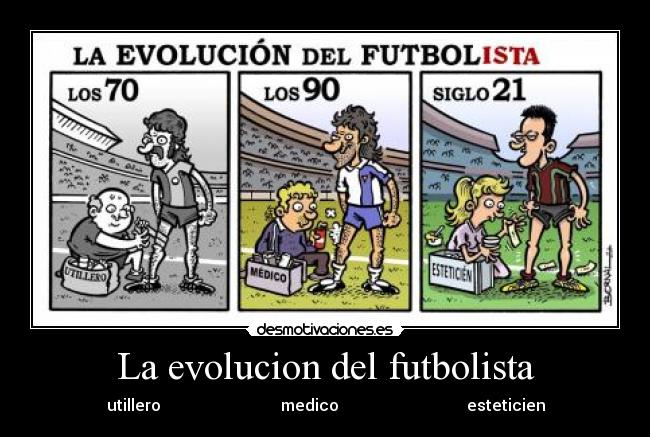 La evolucion del futbolista - 
